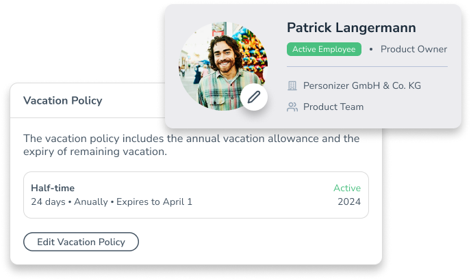 Individualize vacation policies