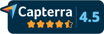 Capterra – Top Rated 4,5 Stars out of 5,0 Stars